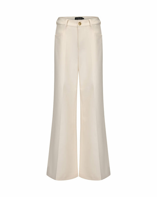 Nana Jacqueline Selena Pants: Beige Pants for Resort Brunch Beige