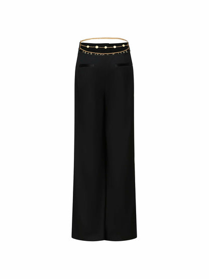 Nana Jacqueline Diana Pants: Black Pants for Date Night Black