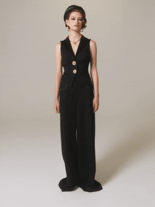 Nana Jacqueline Diana Pants: Black Pants for Date Night Black