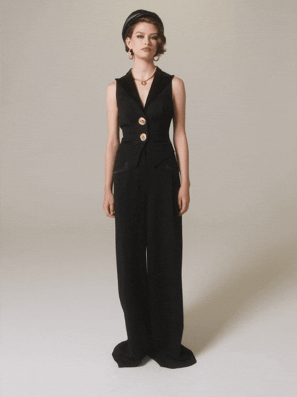 Nana Jacqueline Diana Pants: Black Pants for Date Night Black