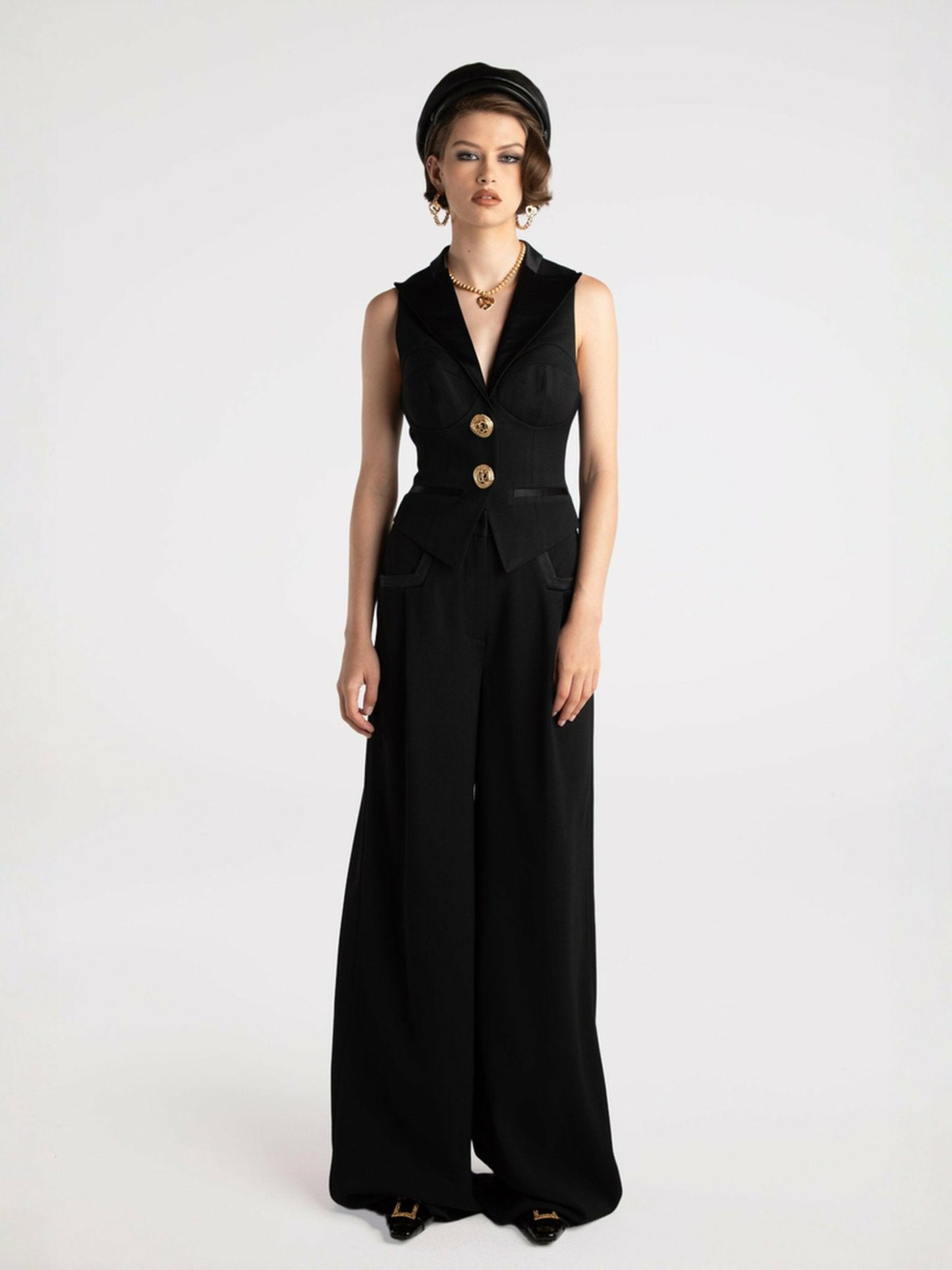 Nana Jacqueline Diana Pants: Black Pants for Date Night Black