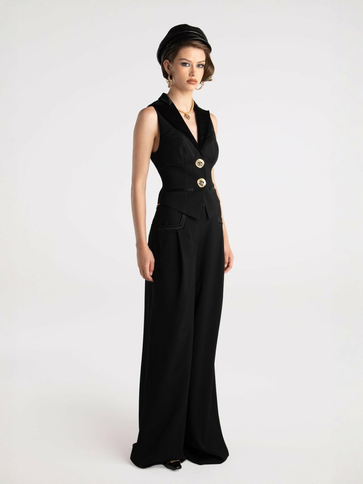 Nana Jacqueline Diana Pants: Black Pants for Date Night Black