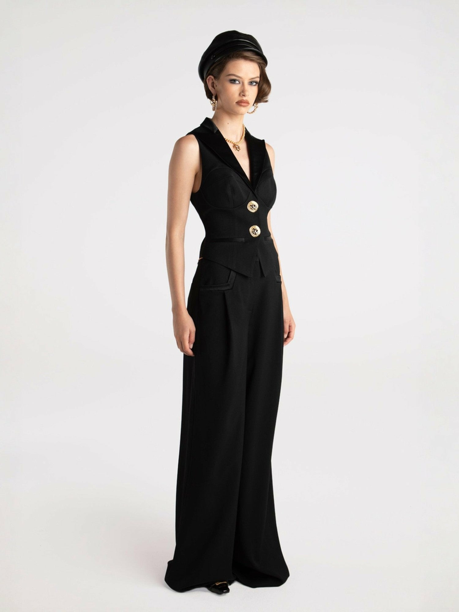Nana Jacqueline Diana Pants: Black Pants for Date Night Black