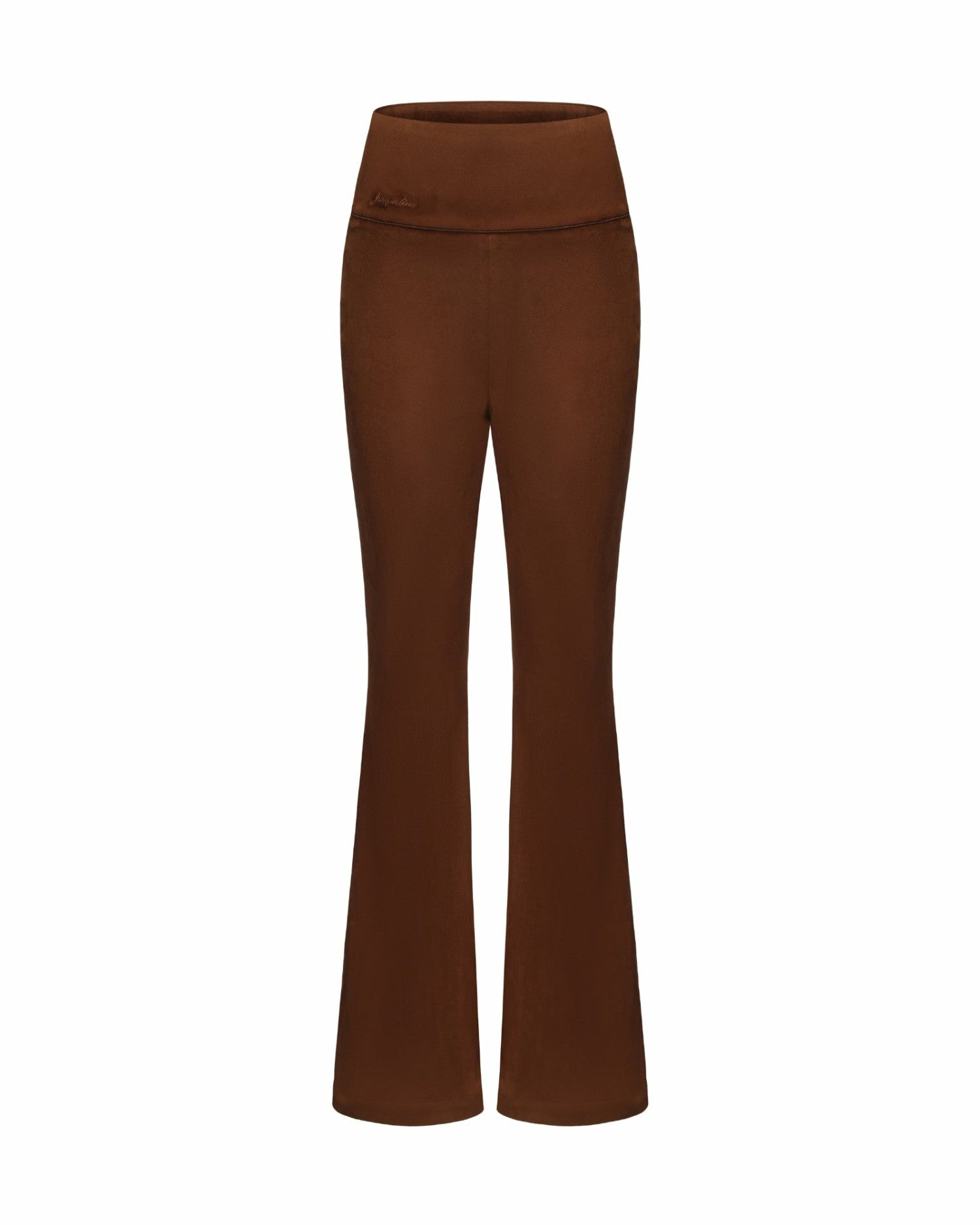 Nana Jacqueline Hailey Flared Pants: Brown Pants for Date Night Brown
