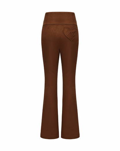Nana Jacqueline Hailey Flared Pants: Brown Pants for Date Night Brown