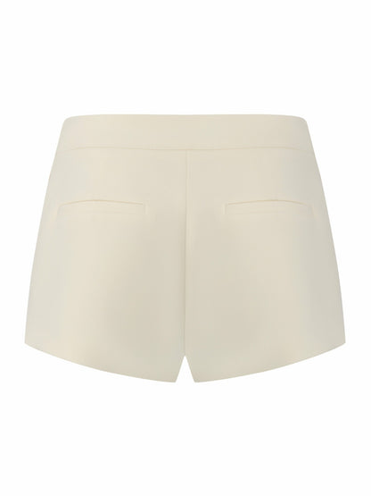 Nana Jacqueline Avalon Straight-Leg Champagne Shorts Champagne