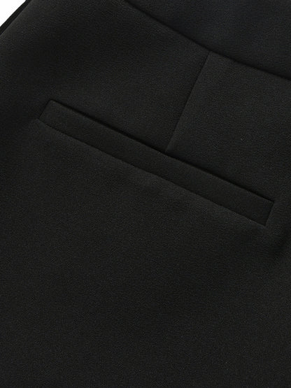Nana Jacqueline Avalon Straight-Leg Black Shorts Black