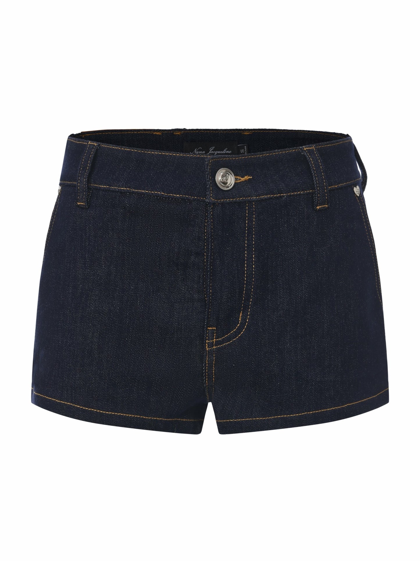 Nana Jacqueline Lexie Heart Pocket Blue Shorts Dark Blue