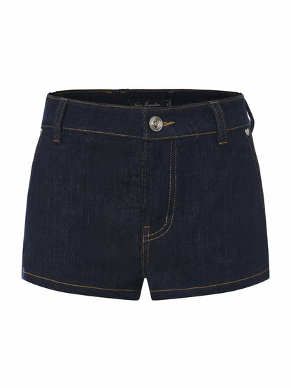 Nana Jacqueline Lexie Heart Pocket Blue Shorts Dark Blue