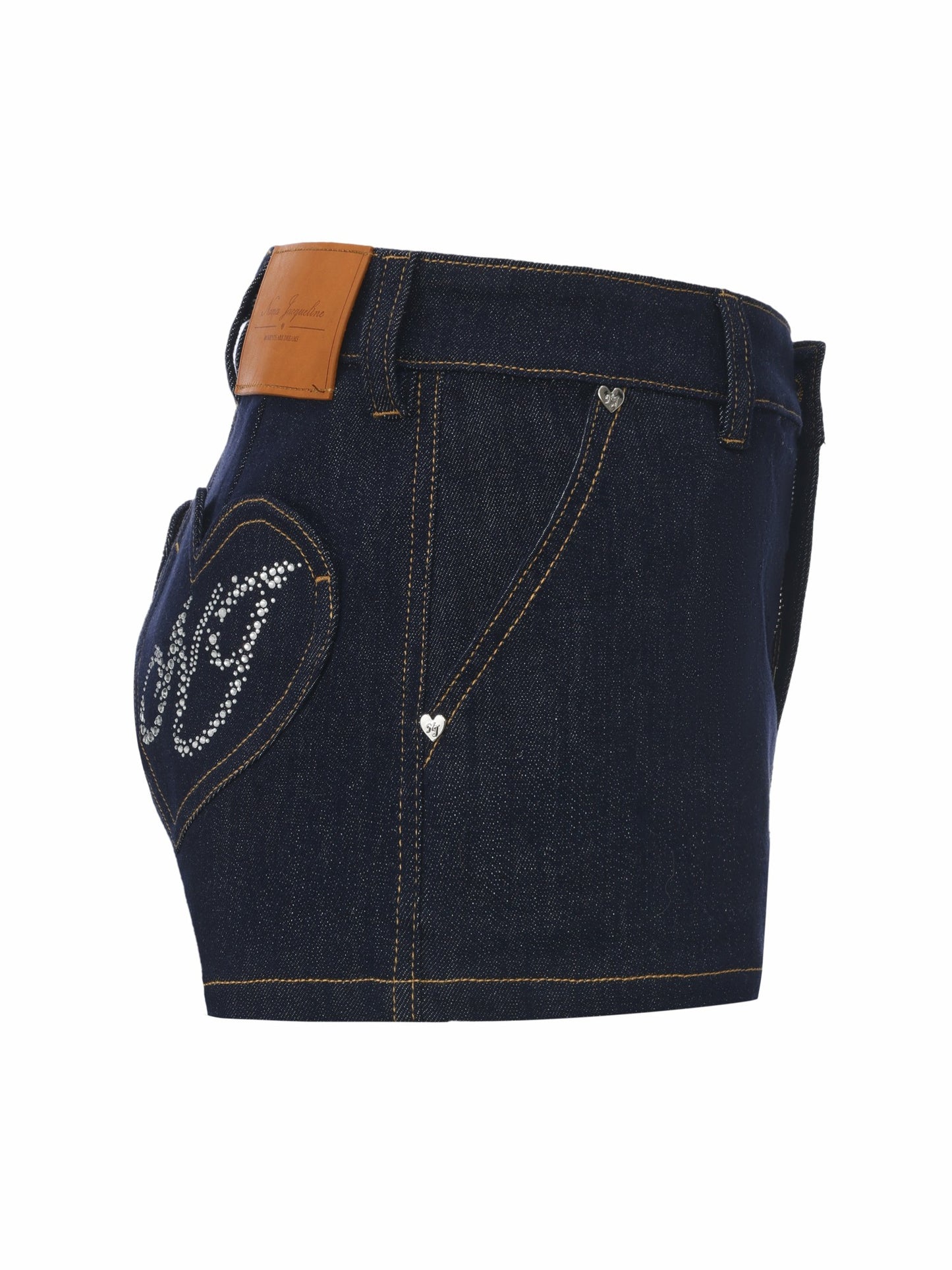 Nana Jacqueline Lexie Heart Pocket Blue Shorts Dark Blue