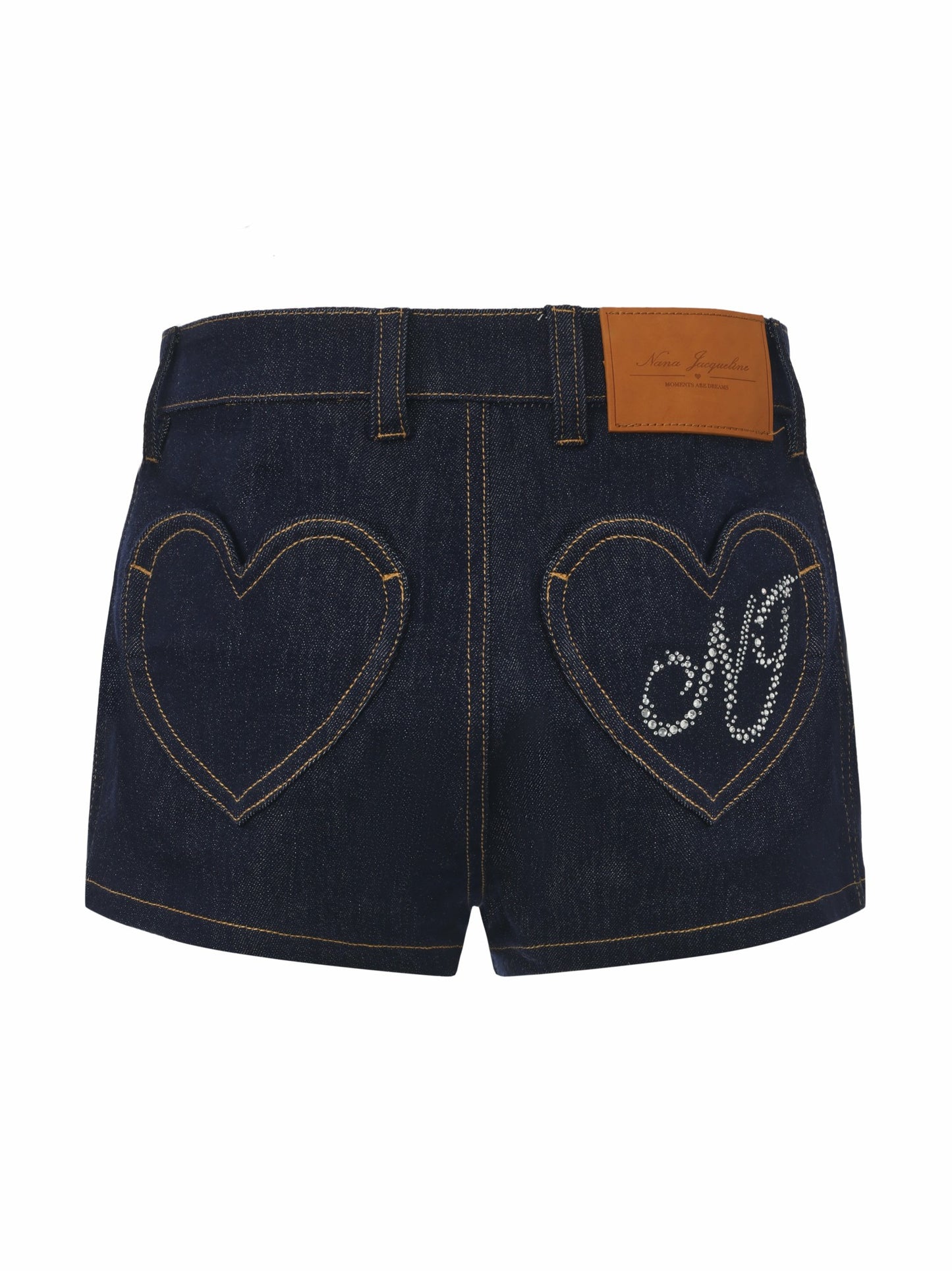 Nana Jacqueline Lexie Heart Pocket Blue Shorts Dark Blue