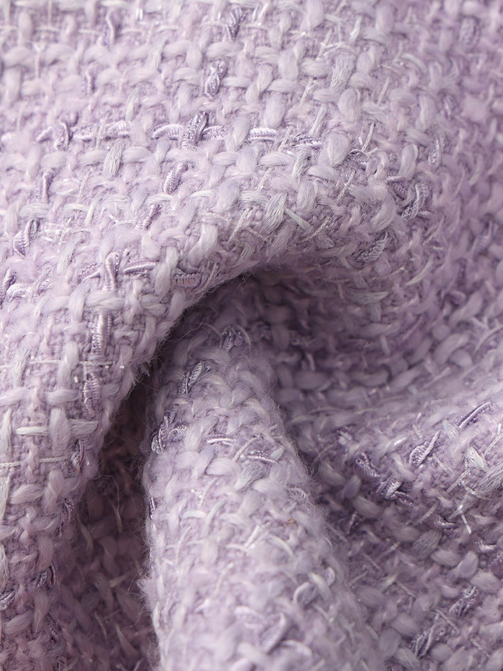 Nana Jacqueline Annabella Tweed Woven Purple Shorts Purple