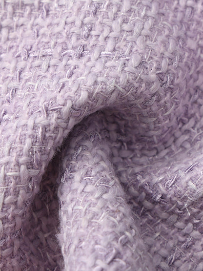 Nana Jacqueline Annabella Tweed Woven Purple Shorts Purple