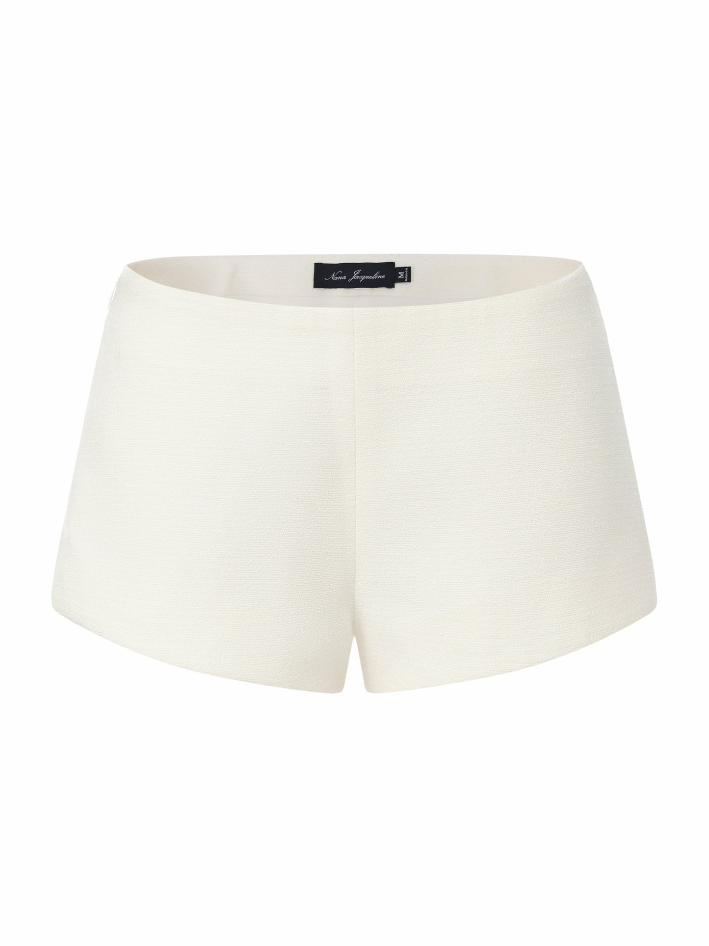 Nana Jacqueline Camille Mid-Rise White Tailored Shorts White