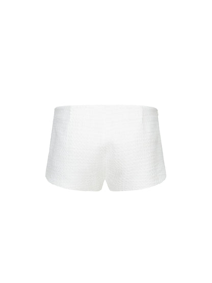 Nana Jacqueline Anabella Shorts: White Shorts for Engagement Party White