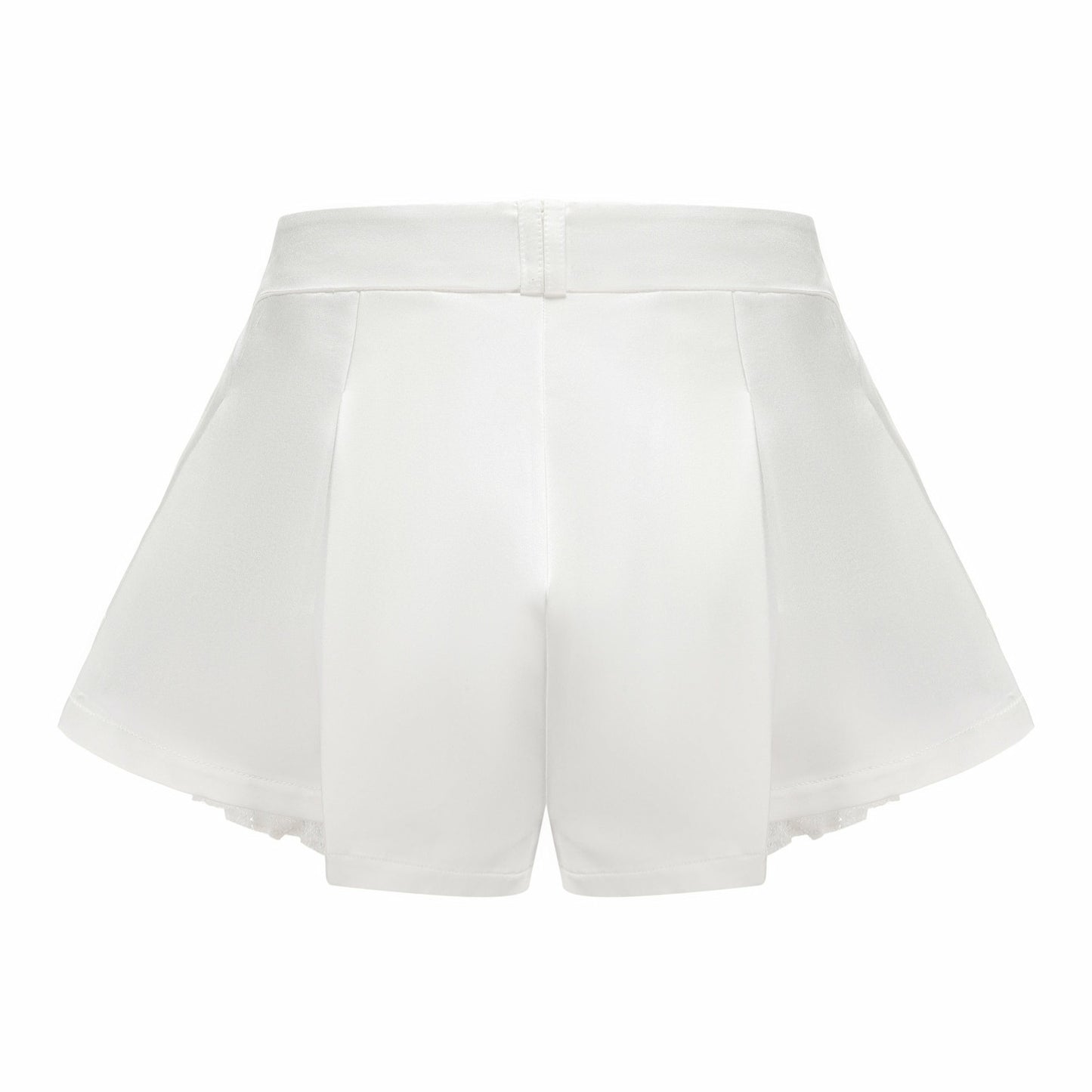 Nana Jacqueline White Milan Shorts: White Shorts for Resort Brunch White