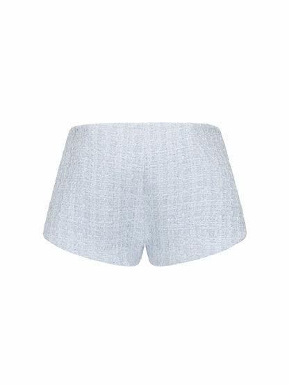 Nana Jacqueline Anabella Shorts: Blue Shorts for Resort Brunch Blue