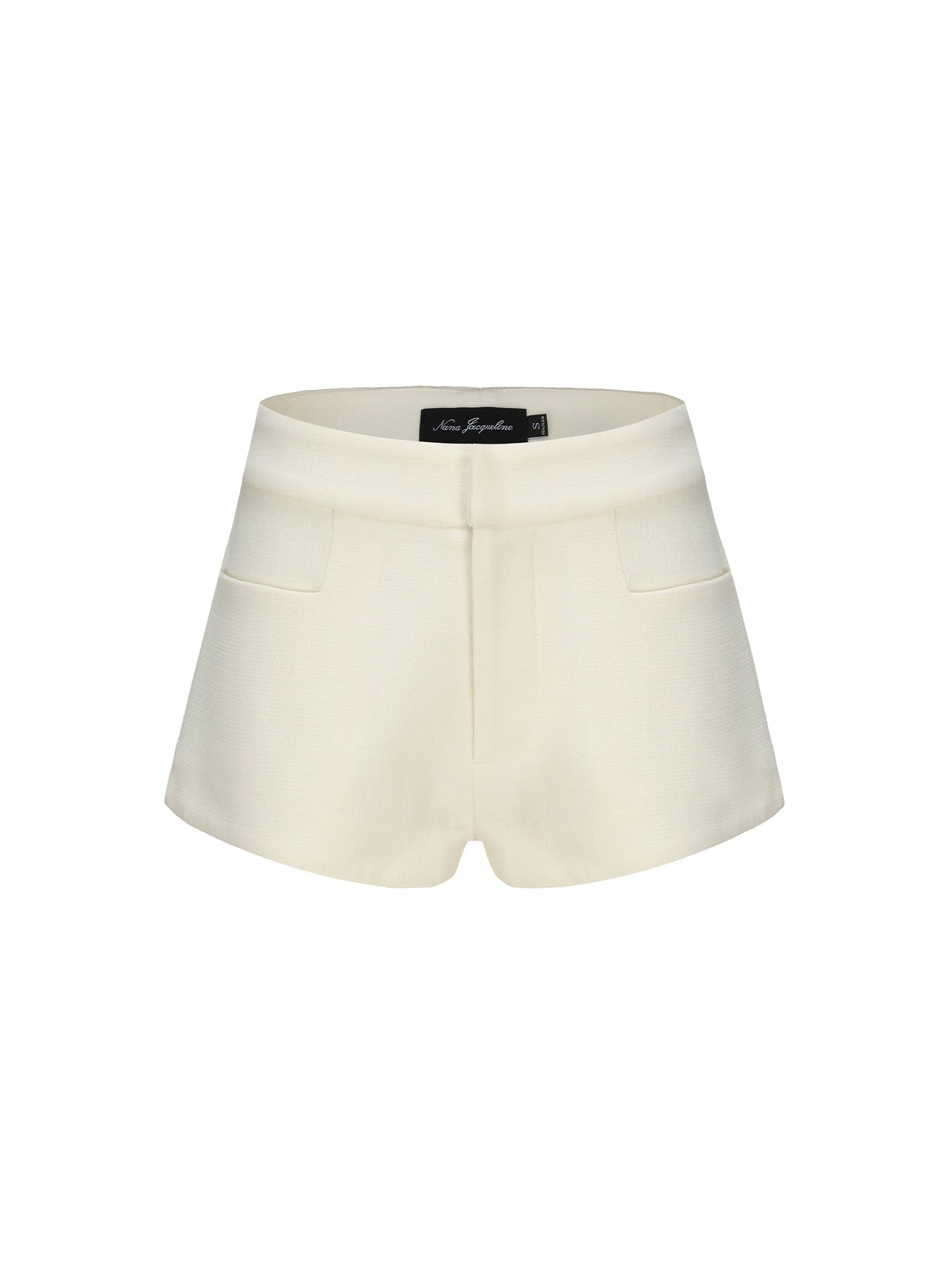 Nana Jacqueline Lisette Shorts: Ivory Shorts for Brunch Ivory