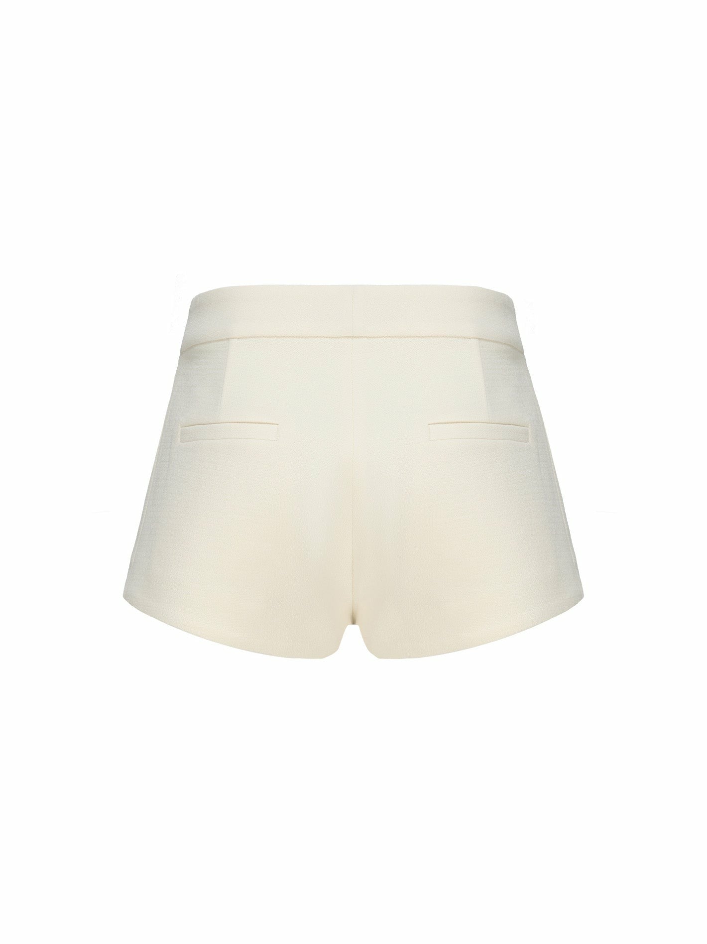 Nana Jacqueline Lisette Shorts: Ivory Shorts for Brunch Ivory
