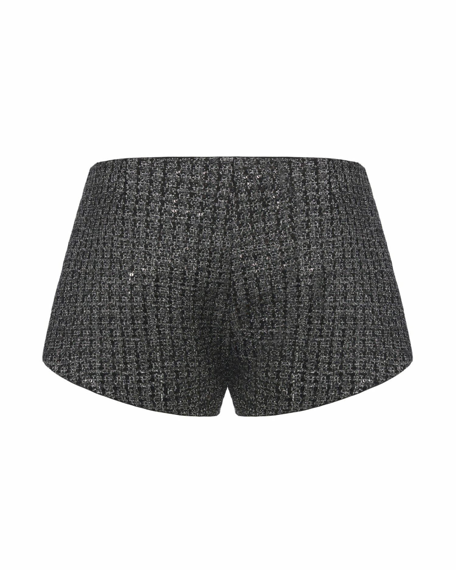 Nana Jacqueline Anabella Shorts: Black Shorts for Cocktail Party Black & Silver
