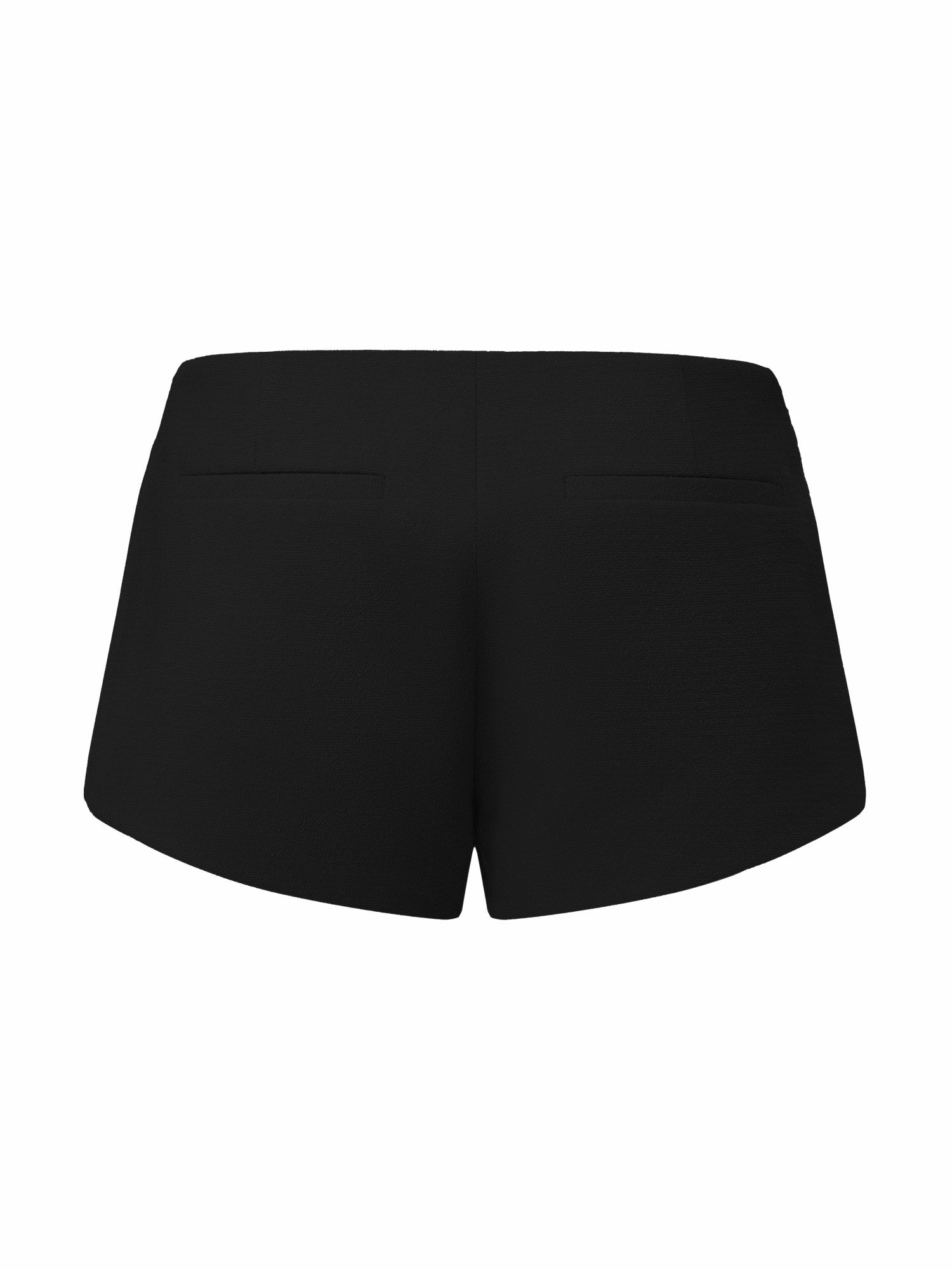 Nana Jacqueline Camille Mid-Rise Black Tailored Shorts Black