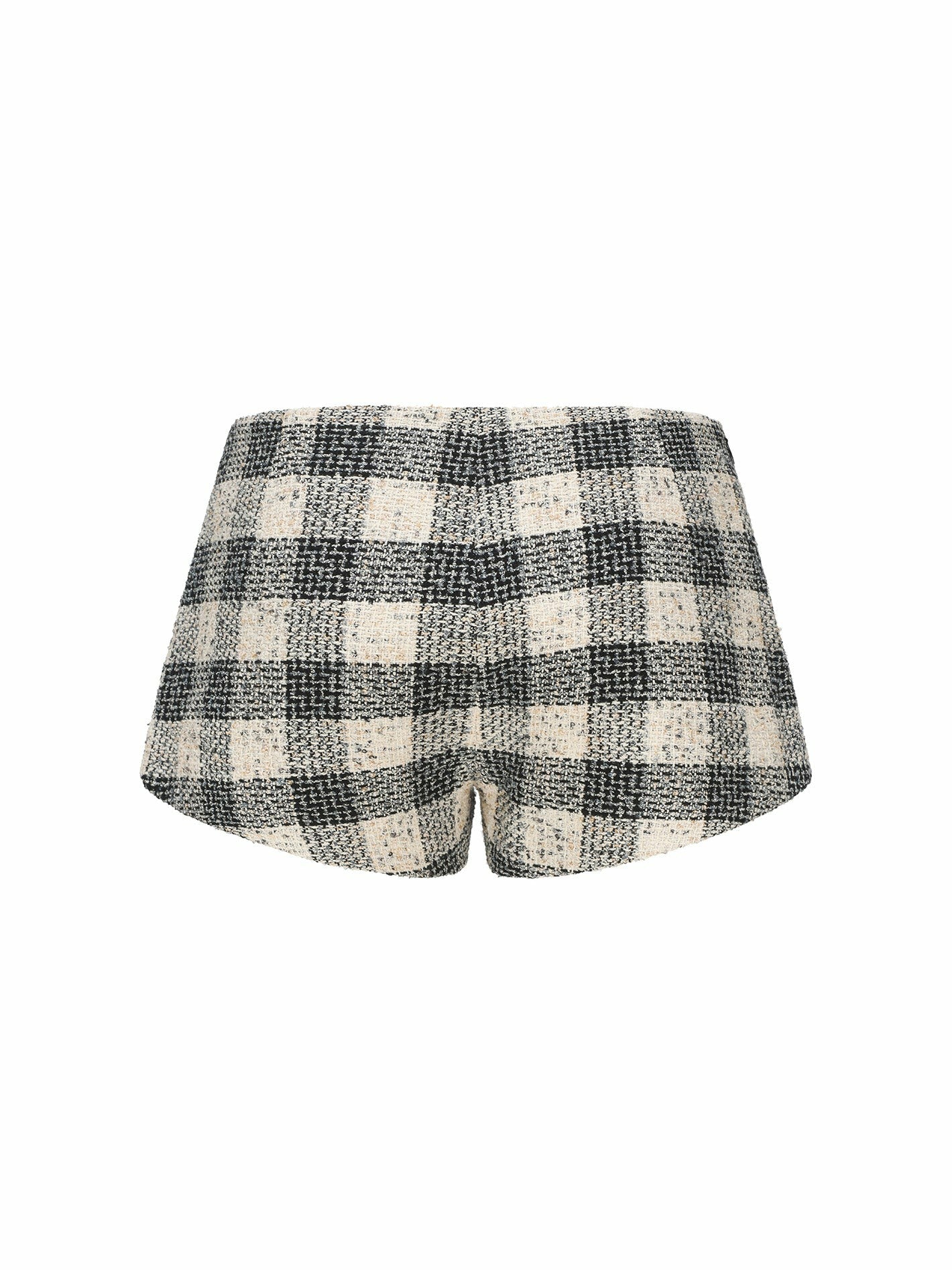 Nana Jacqueline Anabella Shorts: Black Shorts for Date Night Black Checkered