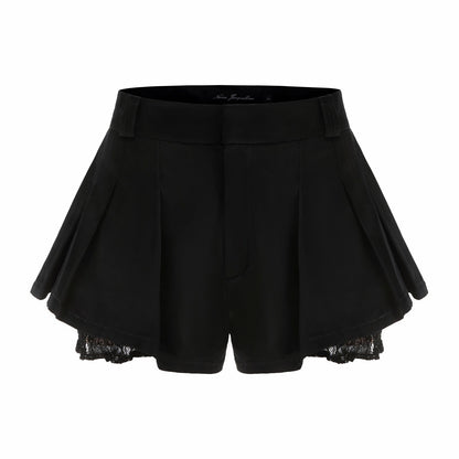 Nana Jacqueline Black Milan Shorts: Black Shorts for Girls' Night Out black