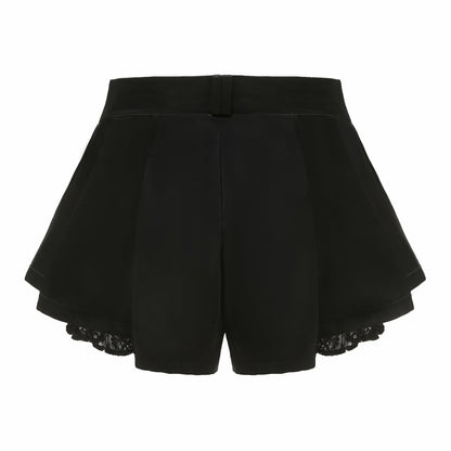 Nana Jacqueline Black Milan Shorts: Black Shorts for Girls' Night Out black