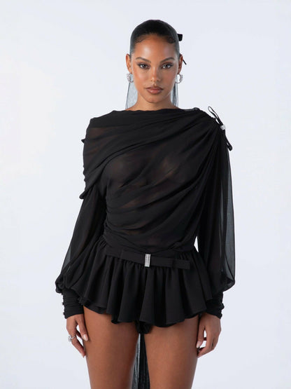 Nana Jacqueline Demi Shorts: Black Shorts for Girls' Night Out Black