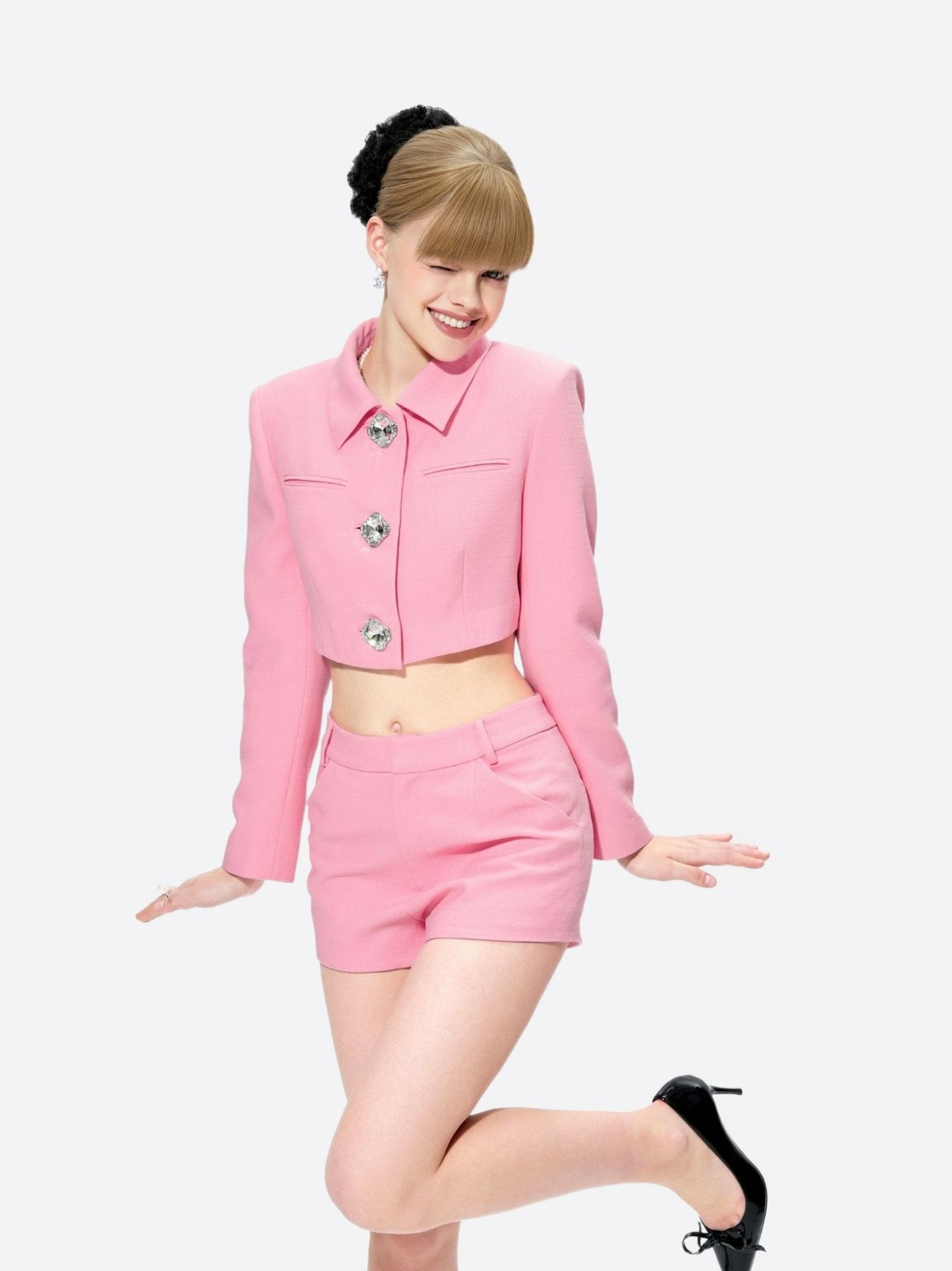 Nana Jacqueline Josephine Shorts: Pink Shorts for Birthday Celebration Pink