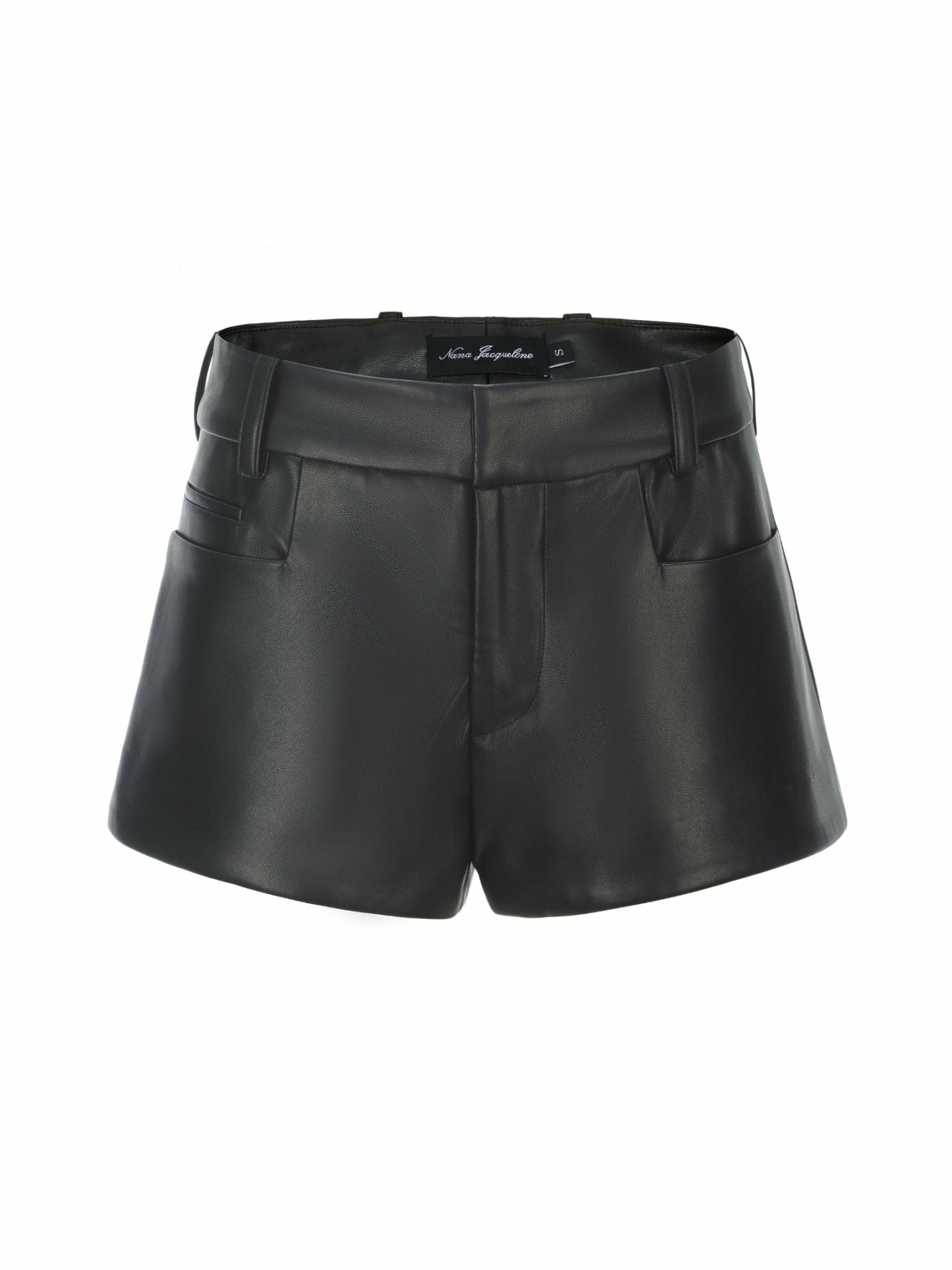 Nana Jacqueline Victoria Leather Shorts: Black Shorts for Date Night Black
