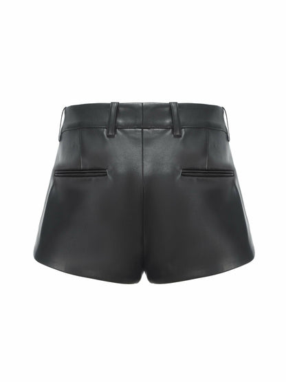 Nana Jacqueline Victoria Leather Shorts: Black Shorts for Date Night Black