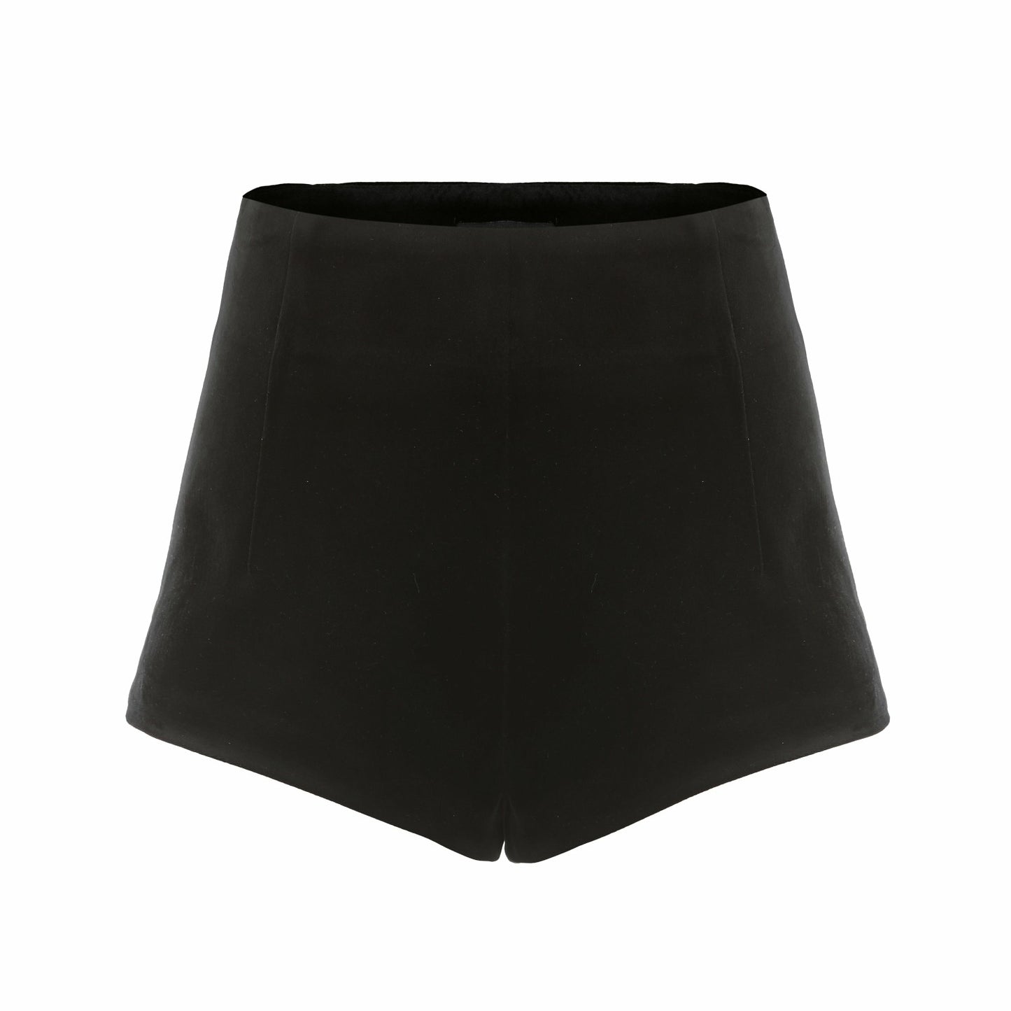 Nana Jacqueline Shay Shorts: Black Velvet Shorts for Cocktail Party Black