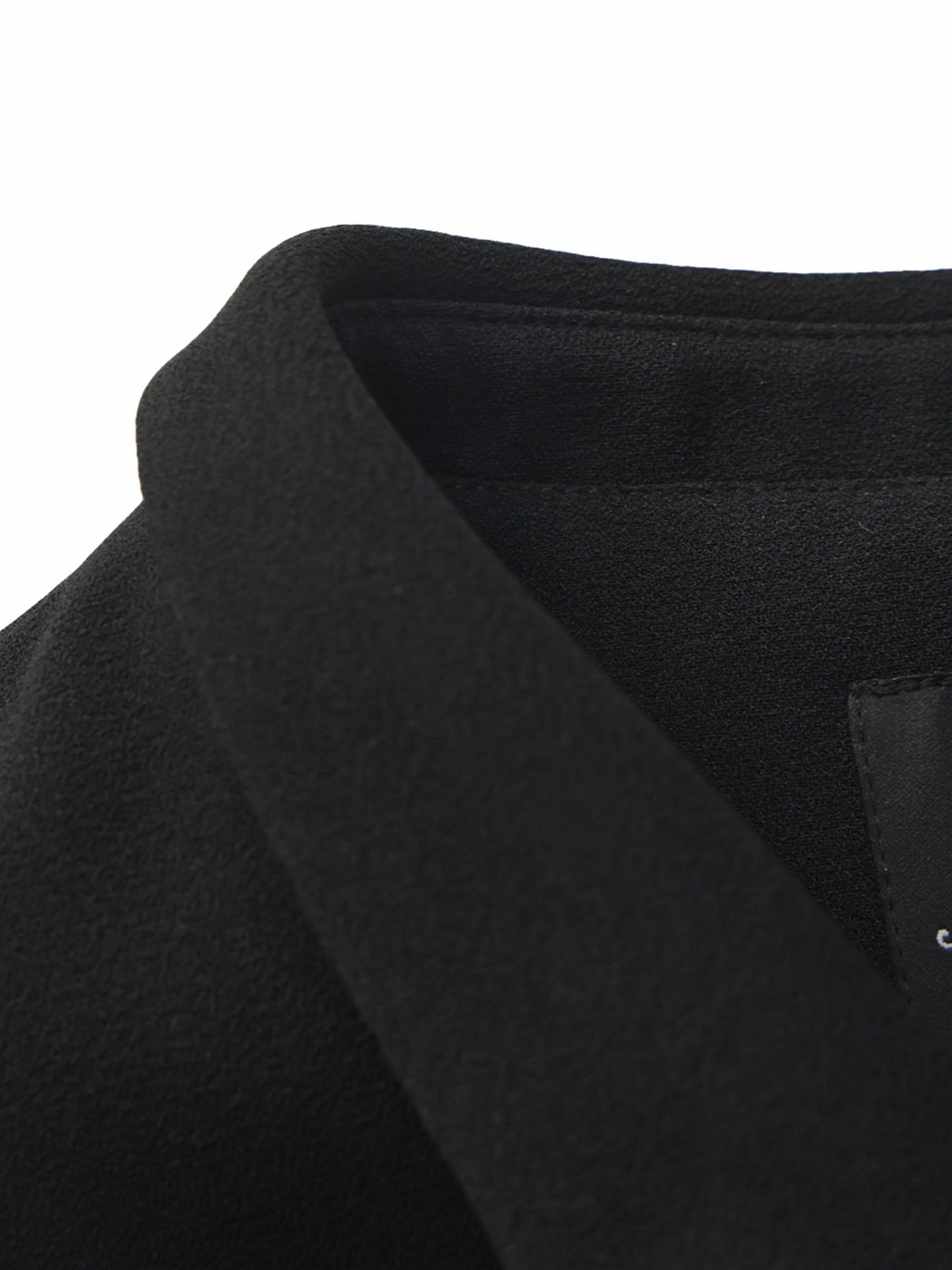 Nana Jacqueline Alina Cinched-Waist Black Top Black