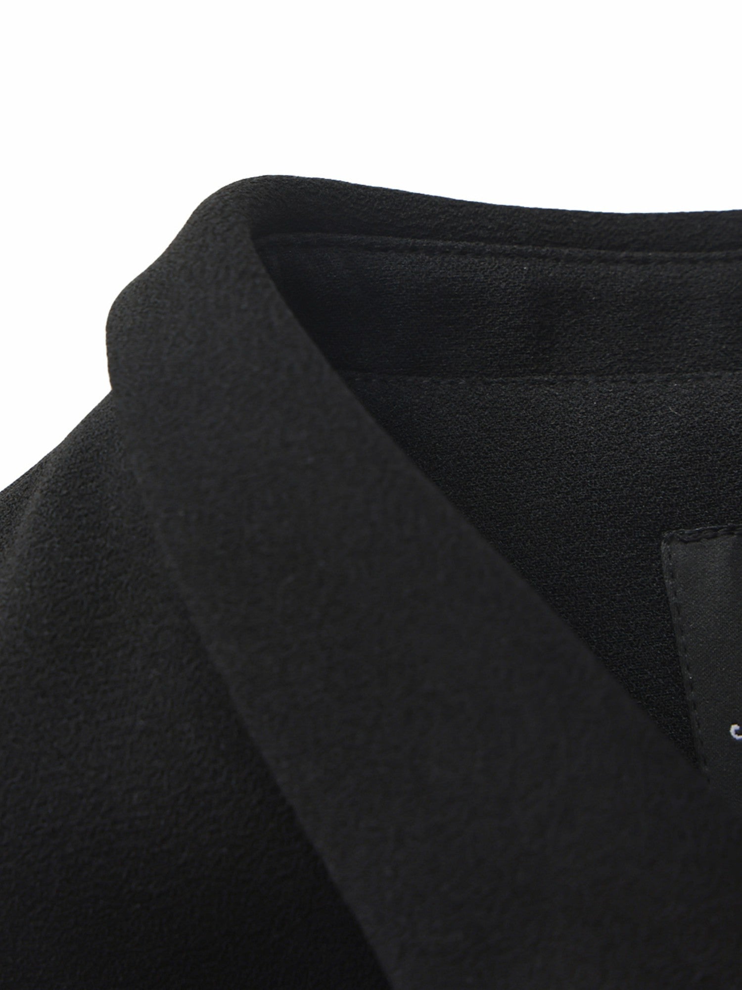 Nana Jacqueline Alina Cinched-Waist Black Top Black