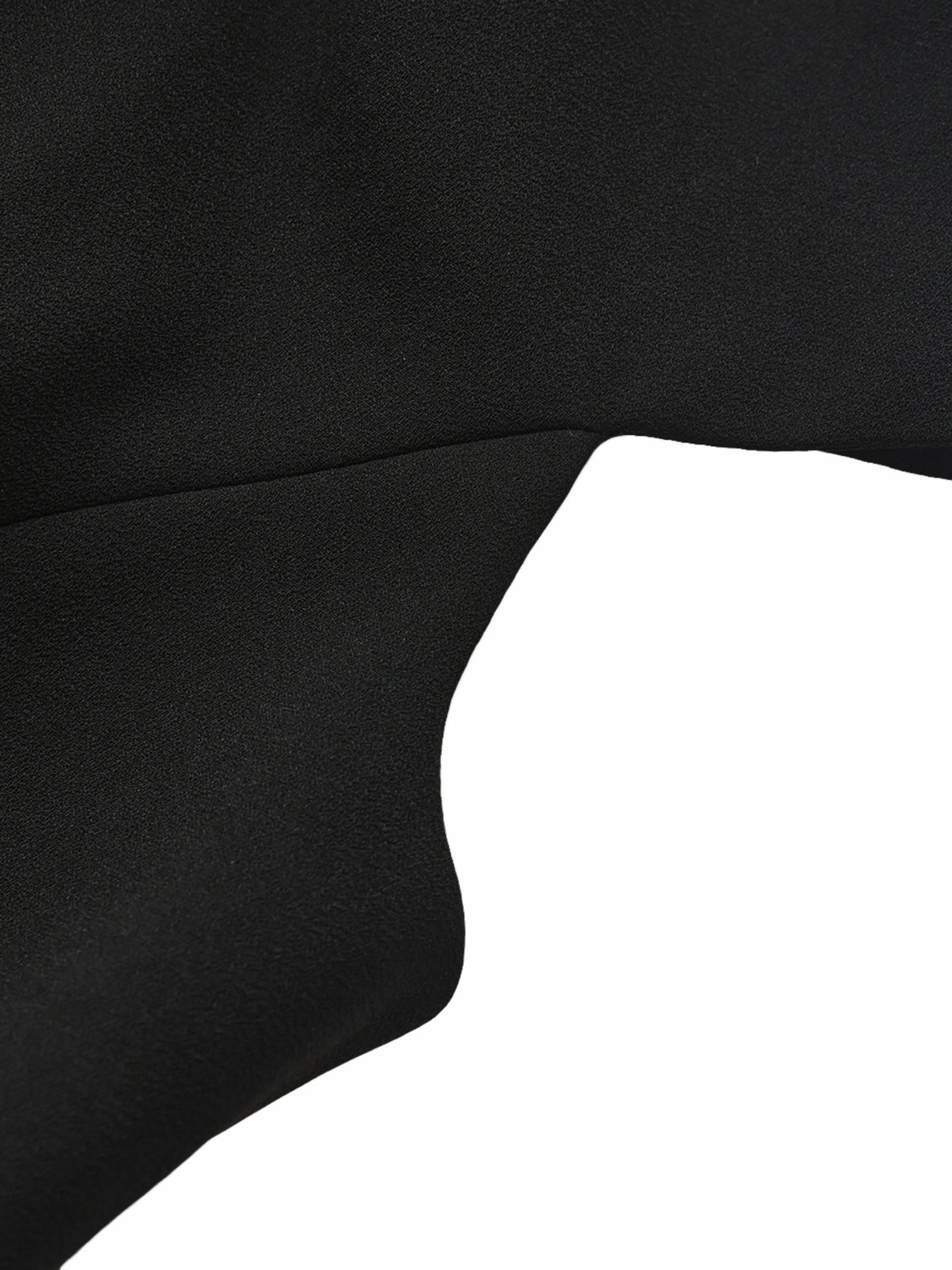 Nana Jacqueline Alina Cinched-Waist Black Top Black