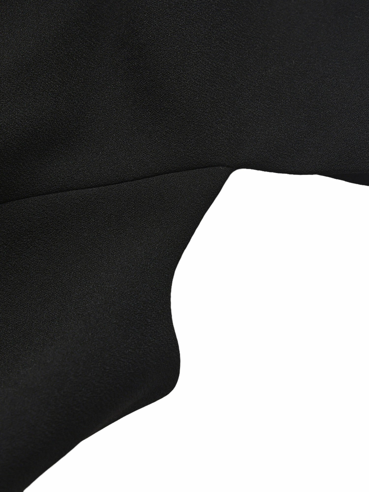 Nana Jacqueline Alina Cinched-Waist Black Top Black