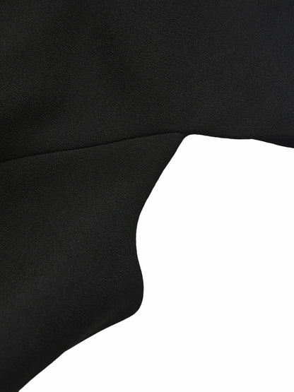 Nana Jacqueline Alina Cinched-Waist Black Top Black