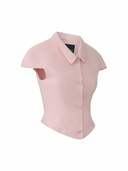 Nana Jacqueline Alina Cap Sleeve Pink Top Pink