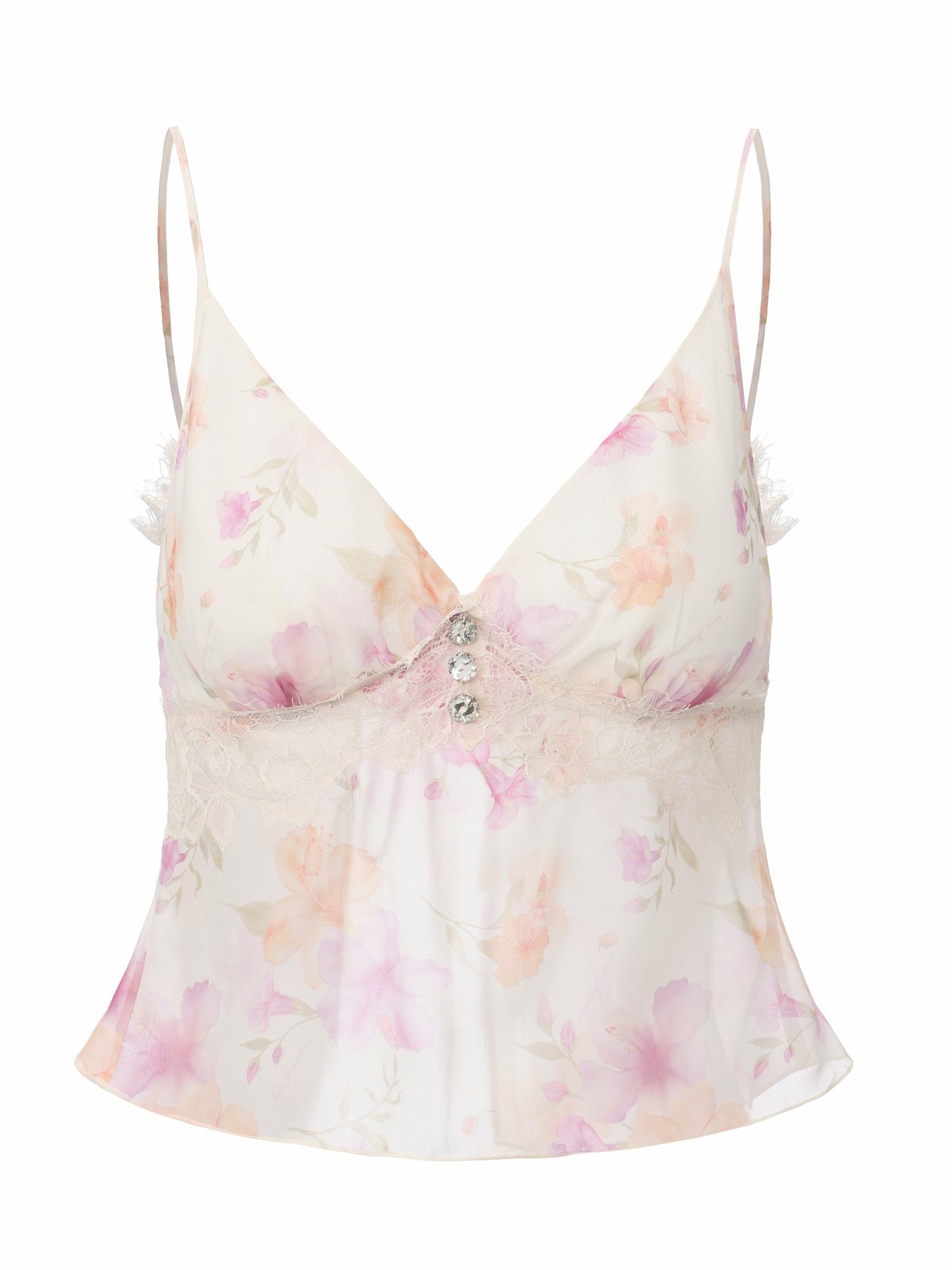 Nana Jacqueline Ophelia Floral Lace Ivory Top Ivory