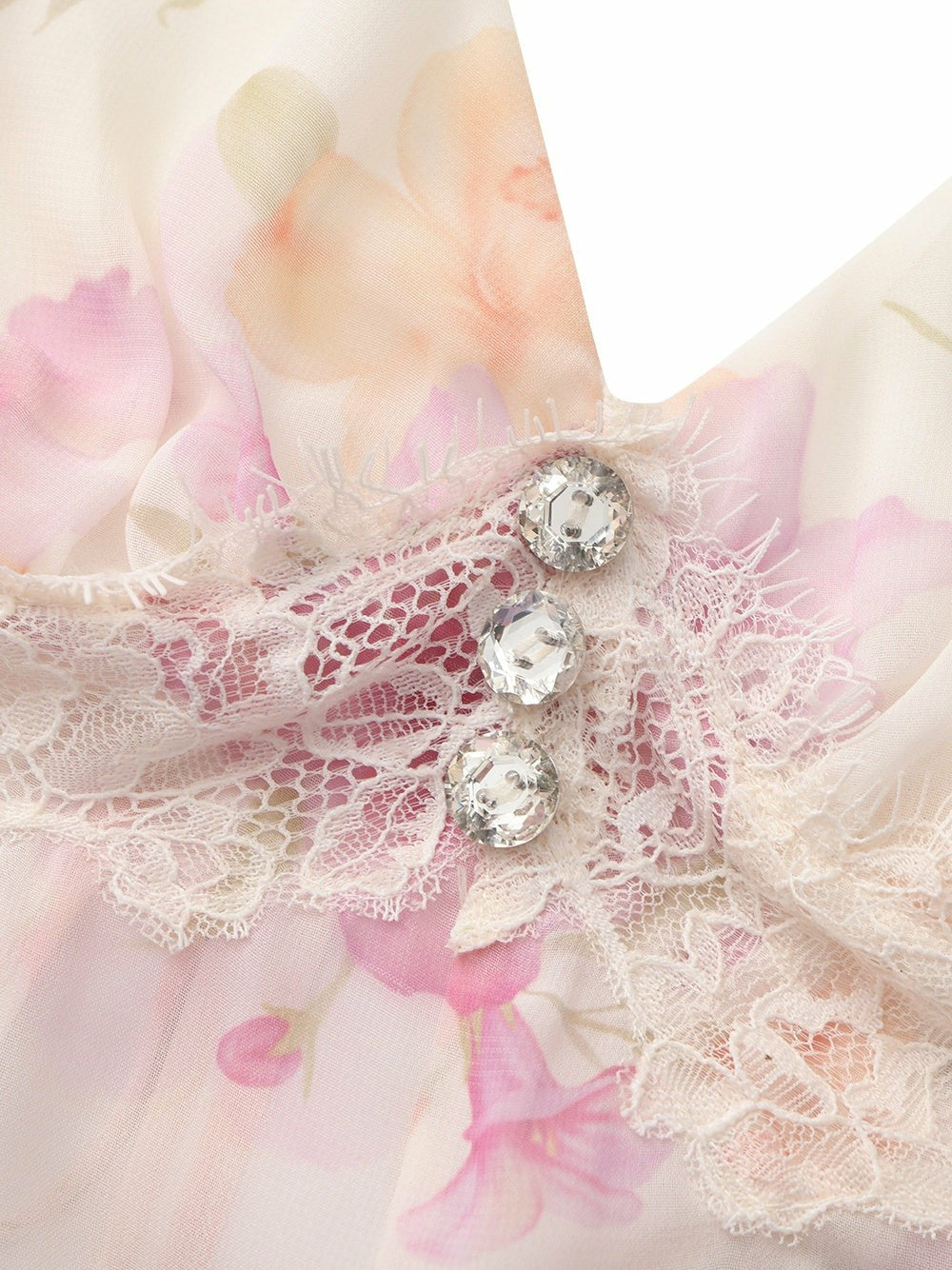 Nana Jacqueline Ophelia Floral Lace Ivory Top Ivory