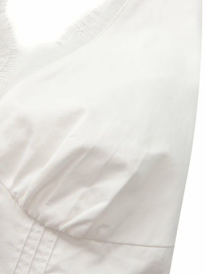 Nana Jacqueline Phoebe Open-Back White Top White