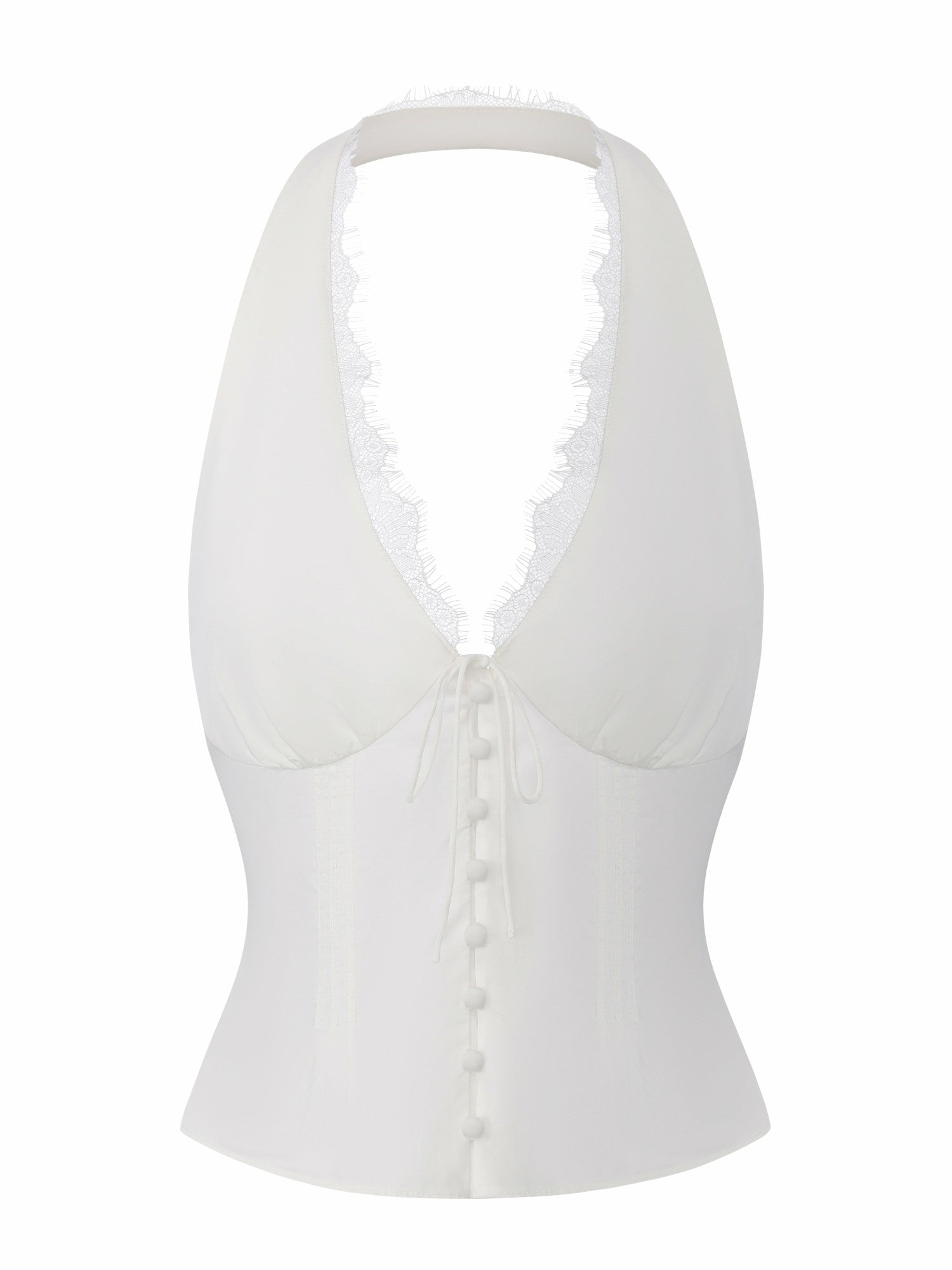 Nana Jacqueline Phoebe Open-Back White Top White