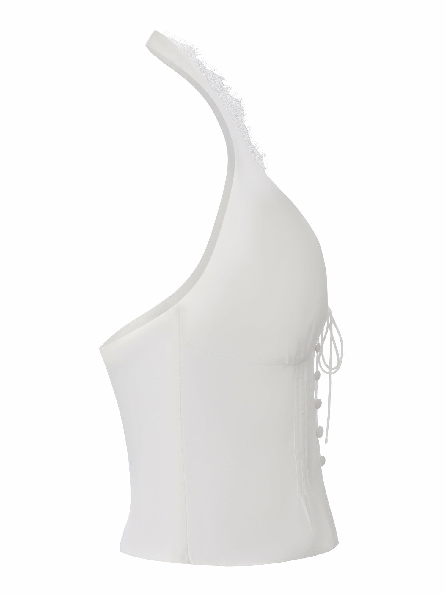 Nana Jacqueline Phoebe Open-Back White Top White