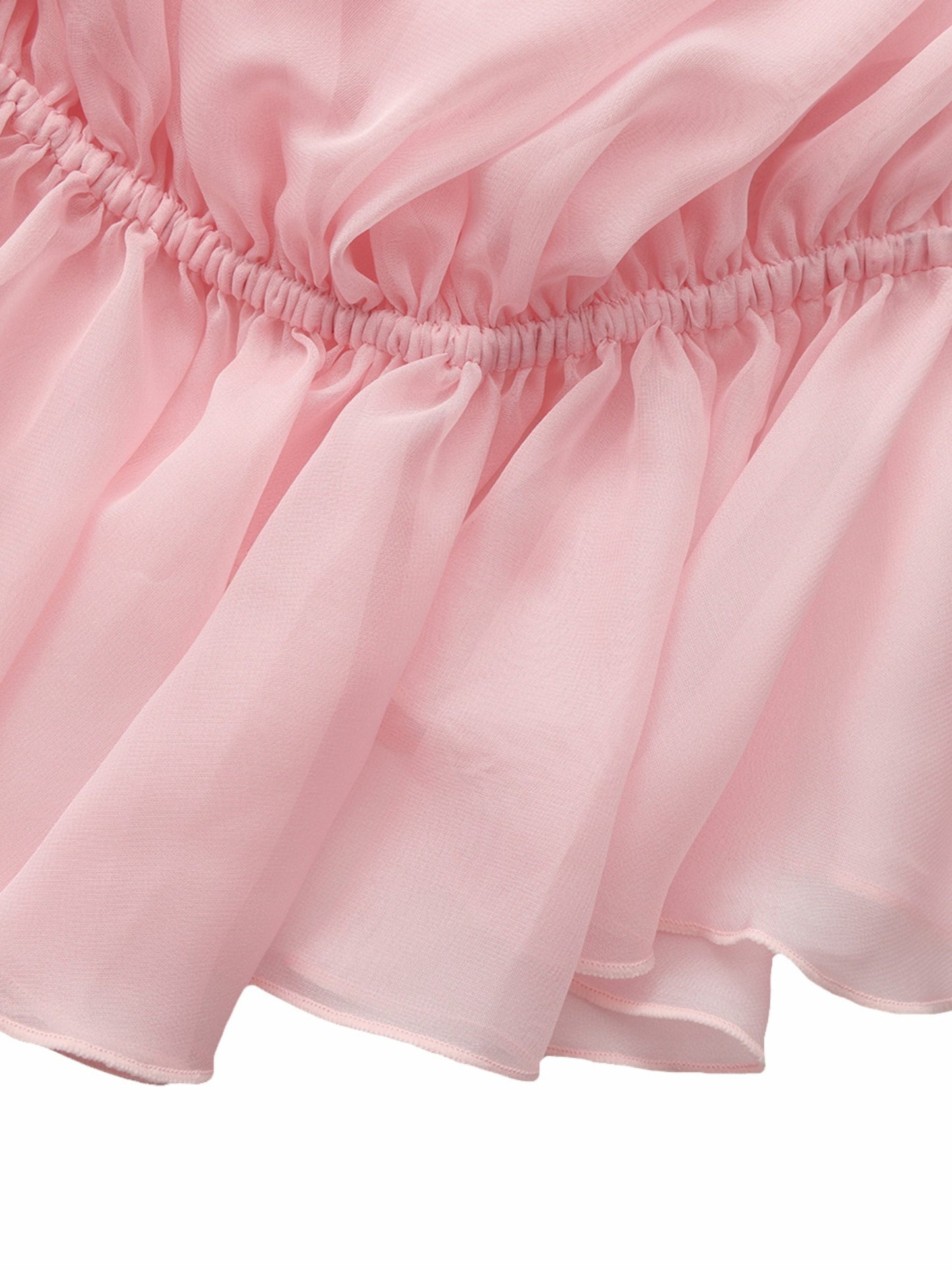 Nana Jacqueline Summer Off-Shoulder Ruffle Pink Blouse Pink