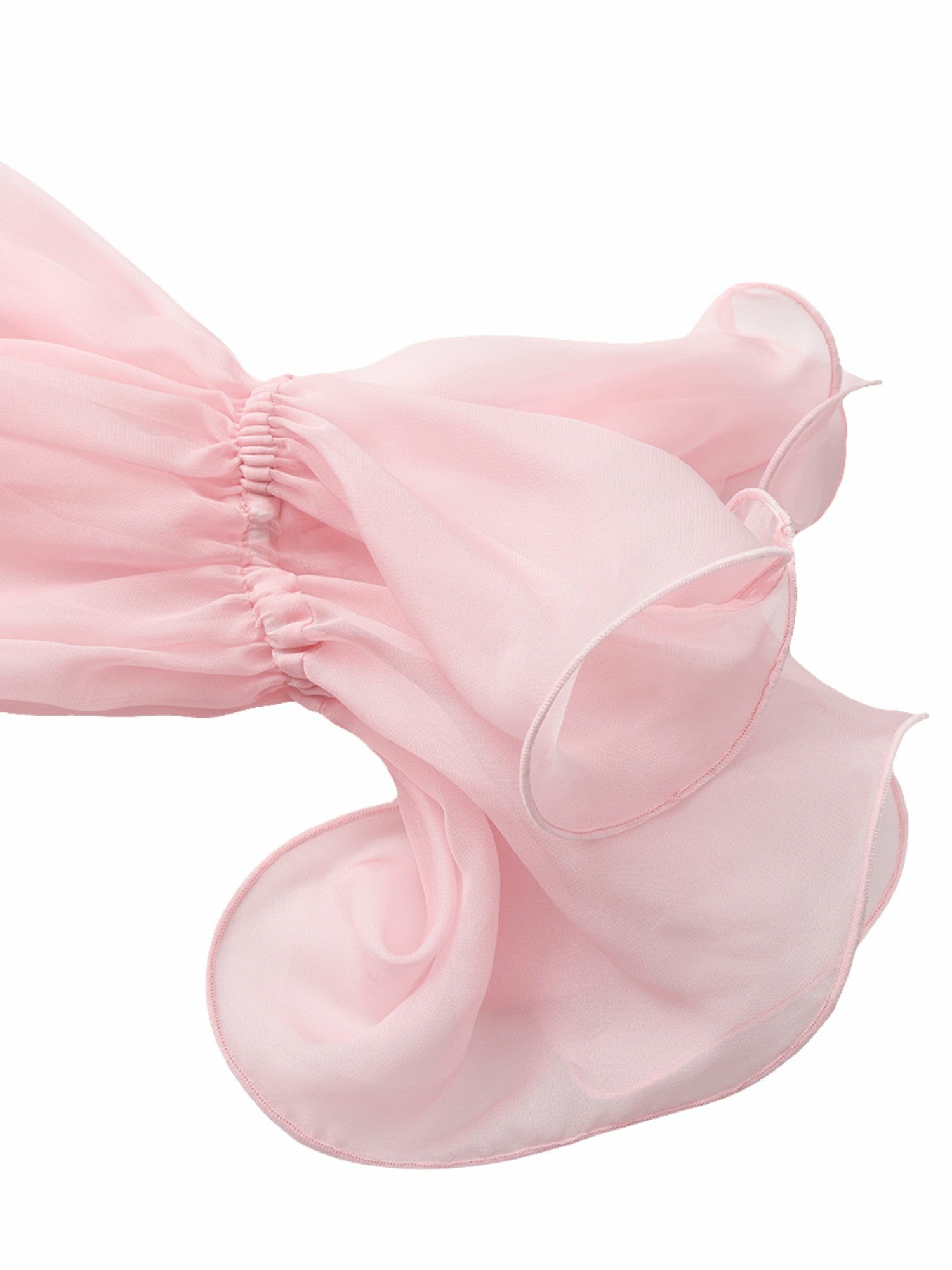 Nana Jacqueline Summer Off-Shoulder Ruffle Pink Blouse Pink
