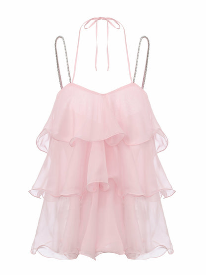 Nana Jacqueline Fiona Crystal-Chain Pink Top Pink