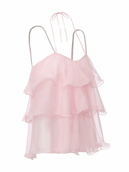 Nana Jacqueline Fiona Crystal-Chain Pink Top Pink