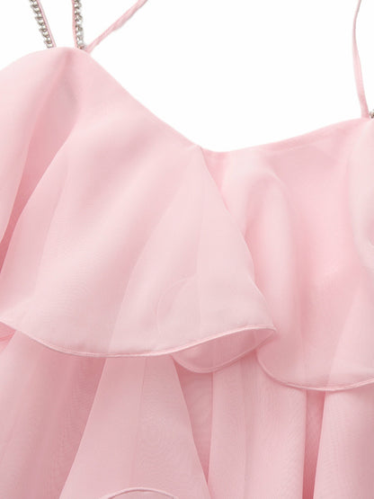 Nana Jacqueline Fiona Crystal-Chain Pink Top Pink