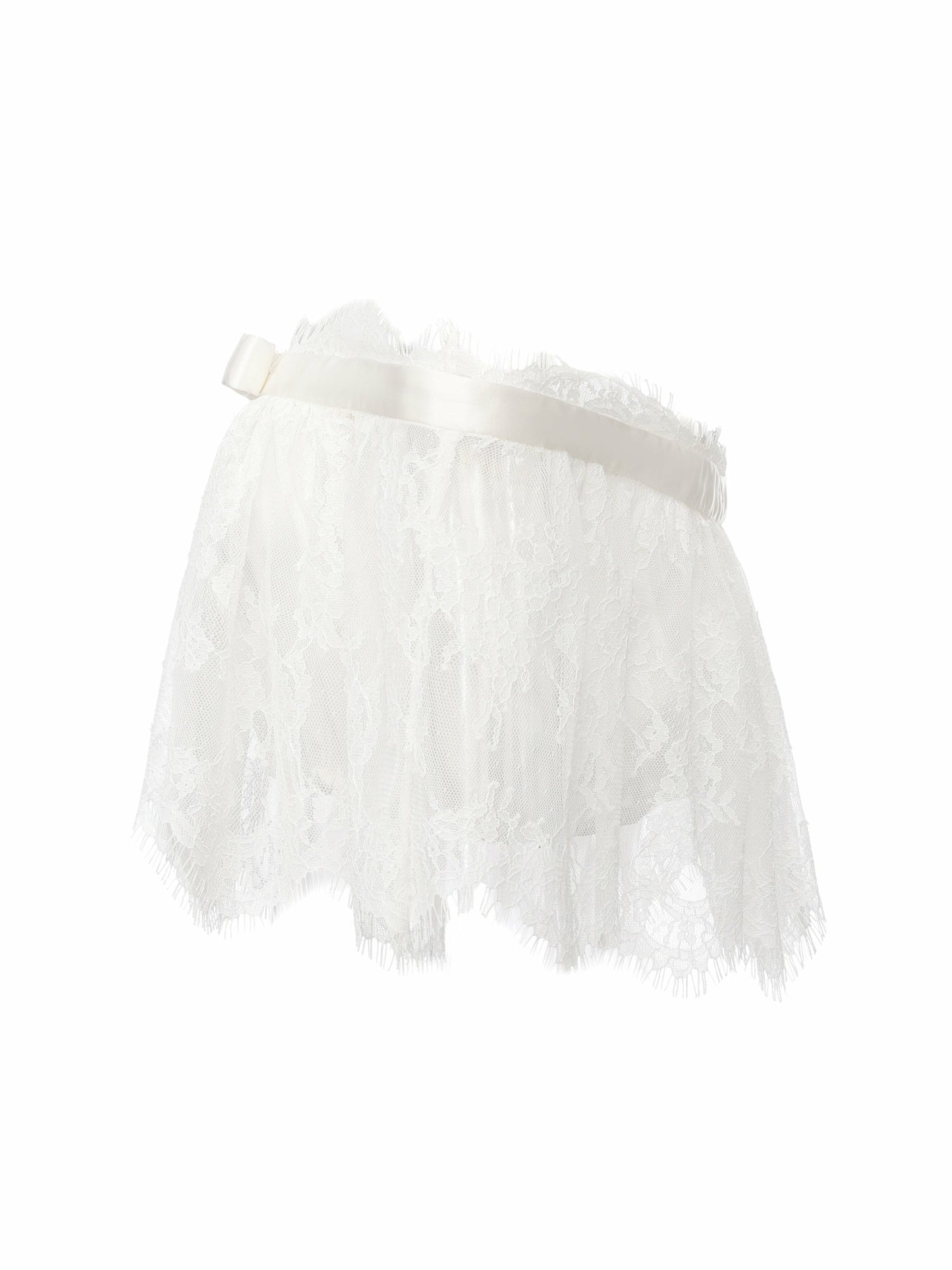 Nana Jacqueline Alexandra Off-Shoulder Lace White Top White